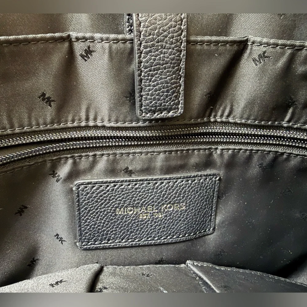 Michael Kors Men’s Cooper Large Leather Briefcase - Black - Picture 9 of 14